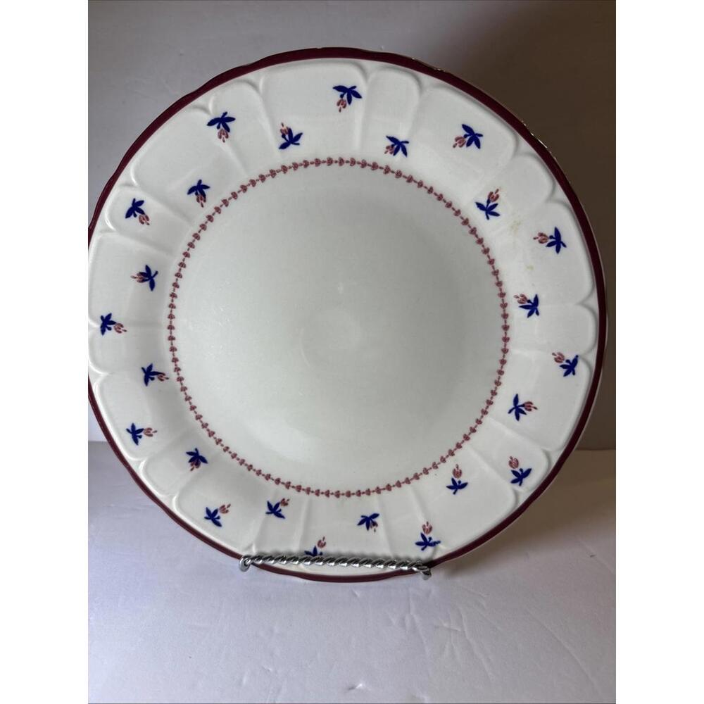 (2) Vintage Sango Mystique Cranberry 285 Dinner Plates 10.5" Japan Stoneware